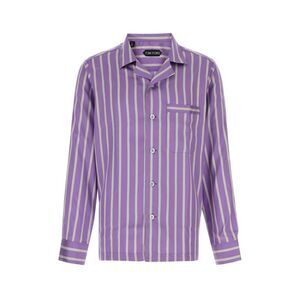 Tom Ford Men Printed Satin Shirt